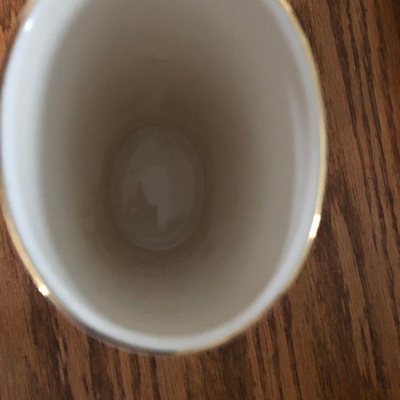 Vintage Japanese Otagiri Porcelain Vase jar brush holder w flowers - Picture 5 of 6